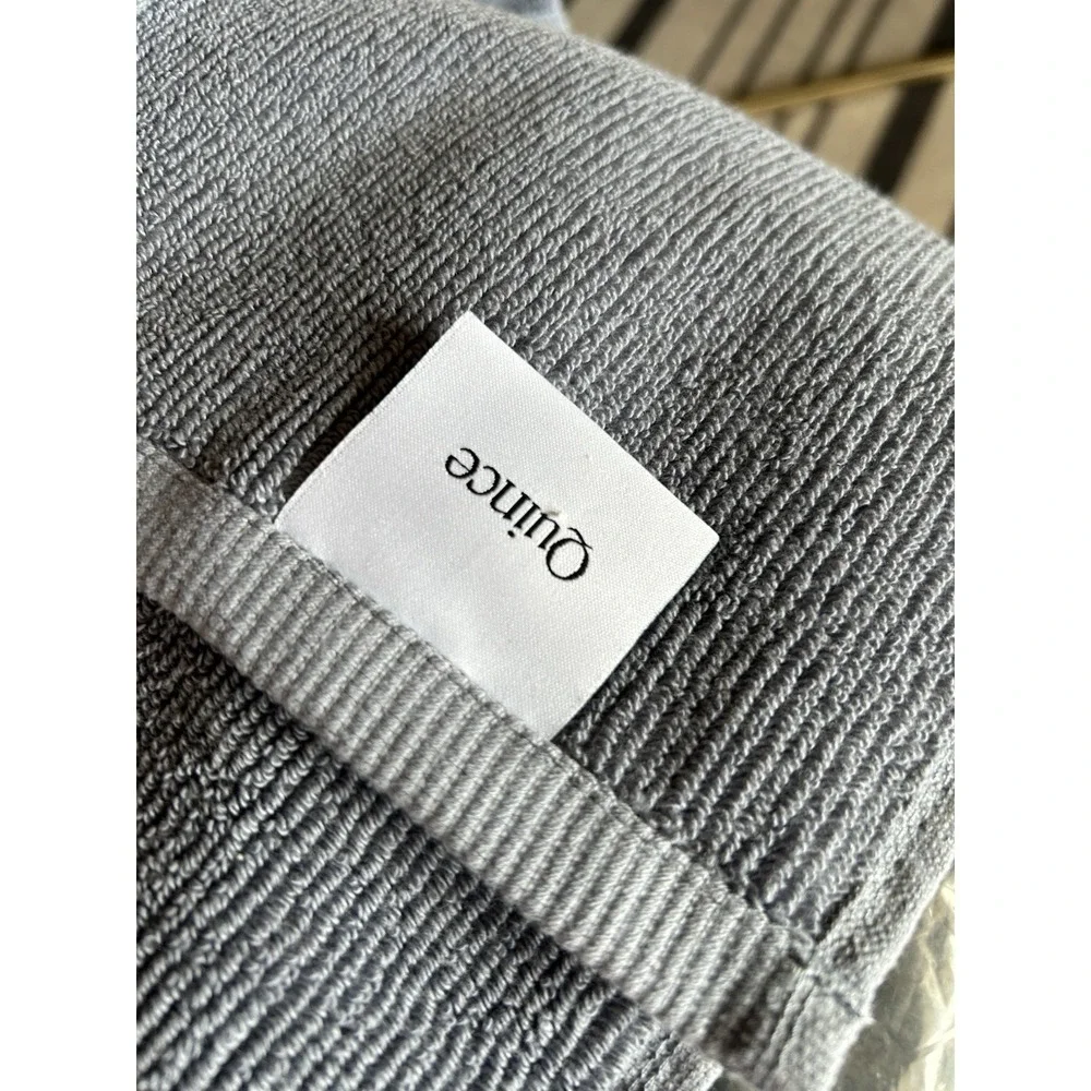 (2) New QUINCE TOWELS COLOR: Mineral Hand Towels